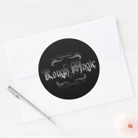 Rough Magic Ronde Sticker (Envelop)