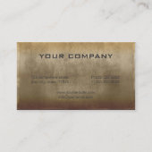 Rough Metal Bord Bronze ID327 Visitekaartje (Achterkant)