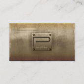 Rough Metal Bord Bronze ID327 Visitekaartje (Voorkant)