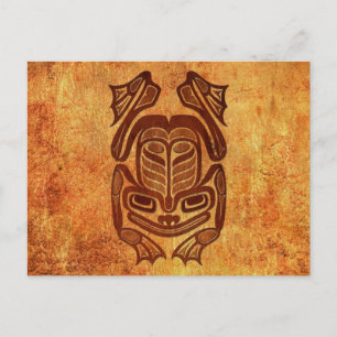 Rough Native Haida Art Frog Briefkaart