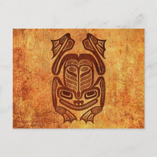 Rough Native Haida Art Frog Briefkaart (Voorkant)