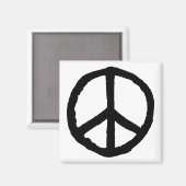Rough Peace Symbol Magneet (Voorkant / Achterkant)