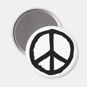 Rough Peace Symbol Magneet (Voorkant / Achterkant)