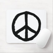 Rough Peace Symbol Muismat (Met muis)