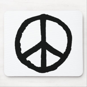 Rough Peace Symbol Muismat