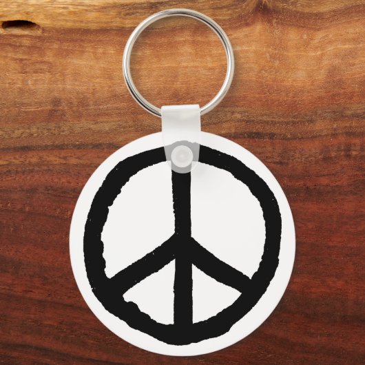 Rough Peace Symbol Sleutelhanger (Voorkant)