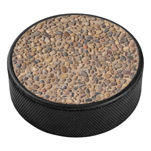 Rough Pebble Stones Foto Hockey Puck (3/4)