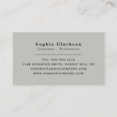 Rough Plaster Effect, Rustic Visitekaartje (Achterkant)