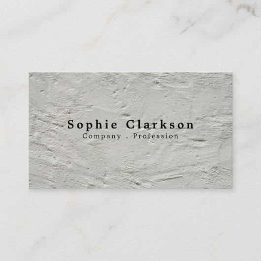 Rough Plaster Effect, Rustic Visitekaartje (Voorkant)