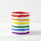 Rough Rainbow Stripes Mok (Midden)
