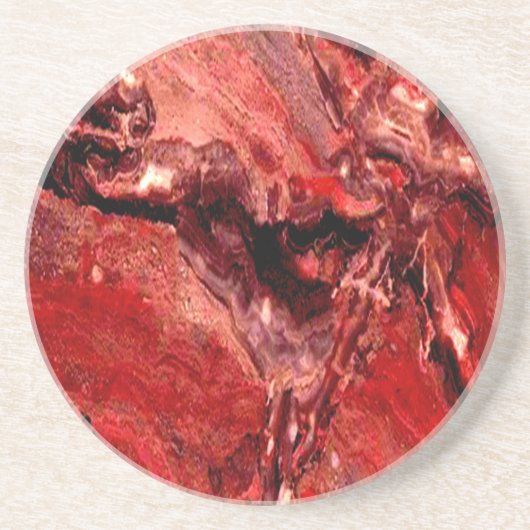 Rough Red Rocks Mars Drink Onderzetter (Voorkant)