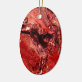 Rough Red Rocks Mars Keramisch Ornament (Links)