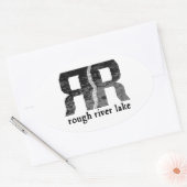 Rough River Lake Ovale Sticker (Envelop)