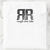 Rough River Lake Ovale Sticker (Tas)