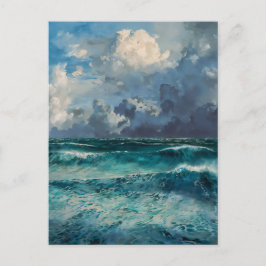 Rough Seas - Impressionism Style Seascape Art Briefkaart