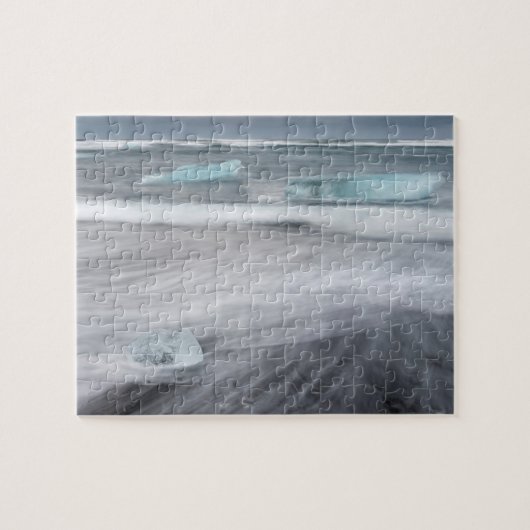 Rough Seascape with ice, ijsland Legpuzzel (Horizontaal)