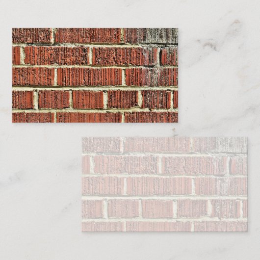 Rough Textured Chalky Brick Wall Visitekaartje (Voorkant / Achterkant)