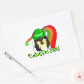 Rough Tri Collie Saint Patricks Ovale Sticker (Envelop)
