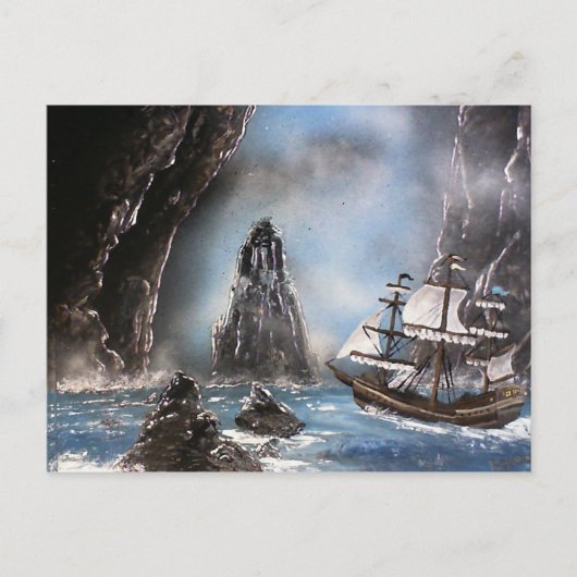 Rough Waters Briefkaart (Voorkant)