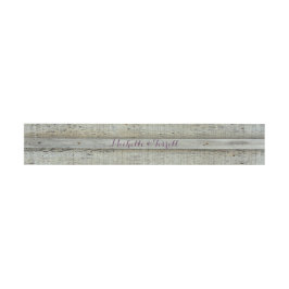 Rough Weathered Barn Wood Fence Board Uitnodigingen Wikkel