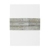 Rough Weathered  Barn Wood Fence Board Uitnodigingen Wikkel (Achterkant Voorbeeld)