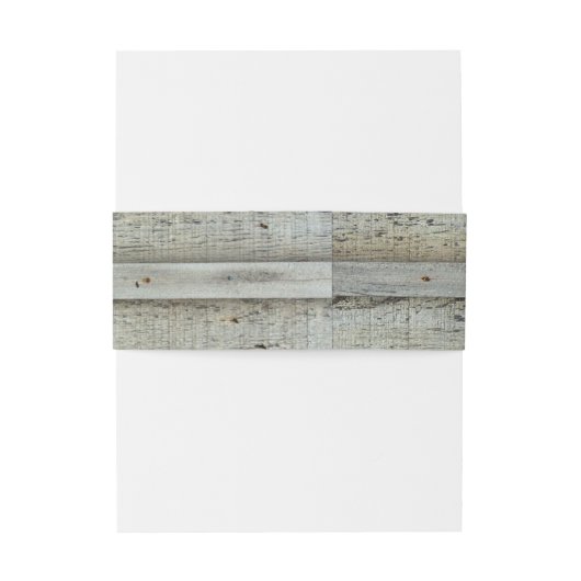 Rough Weathered  Barn Wood Fence Board Uitnodigingen Wikkel (Achterkant Voorbeeld)