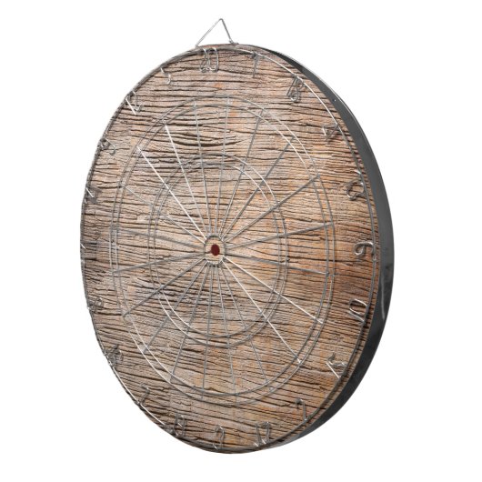 Rough Wooden Plank Dartbord (Voorkant Rechts)