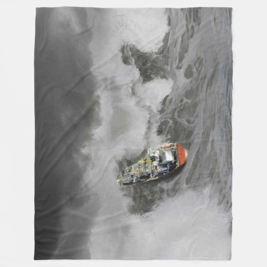 ROUGH ZEEEN FLEECE DEKEN (Voorkant)