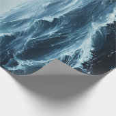 Rough Zeeen Ocean Waves Decoupage Cadeaupapier (Hoek)