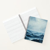 Rough Zeeen Ocean Waves Spiral Notitieboek (Binnen)
