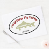roughfisher.com Ovale sticker (Envelop)