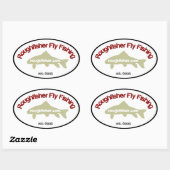 roughfisher.com Ovale sticker (Vel)