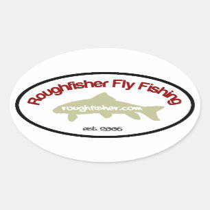 roughfisher.com Ovale sticker
