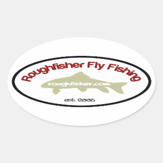 roughfisher.com Ovale sticker