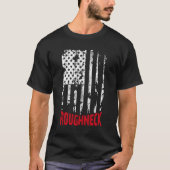 Roughneck Amerikaanse vlag olieveld T-shirt (Voorkant)