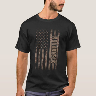 Roughneck Amerikaanse vlag olieveld T-shirt