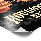 Roughneck Nation Olieveld Amerikaanse werknemer Foto Afdruk (Hoek)