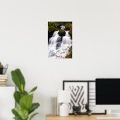 Rouken Glen waterfall, Glasgow, Schotland Poster (Thuiskantoor)