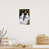 Rouken Glen waterfall, Glasgow, Schotland Poster (Keuken)