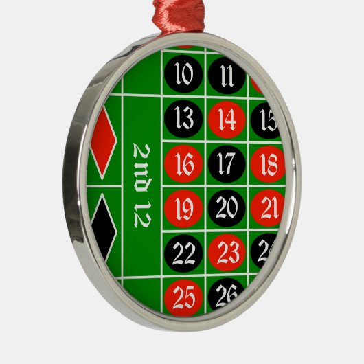 roulette2 metalen ornament (Rechts)