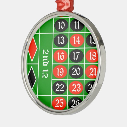 roulette2 metalen ornament (Links)