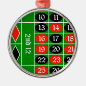 roulette2 metalen ornament (Voorkant)