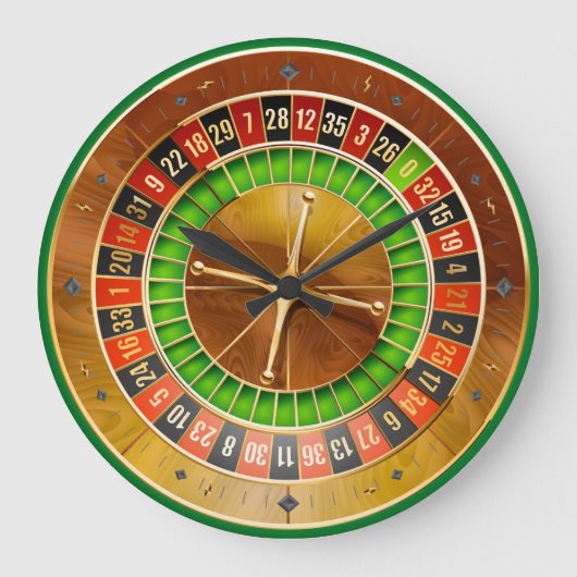 Roulette 1 Opties voor wandklokken (Voorkant)