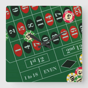 Roulette aangepaste wandklok