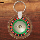 Roulette basisknoopbelangrijkste ketting sleutelhanger (Voorkant)