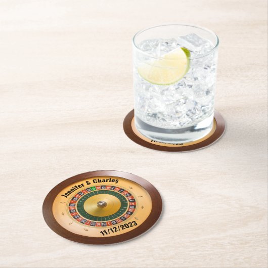 Roulette Casino Thormding Wedding Onderzetter (Insitu)