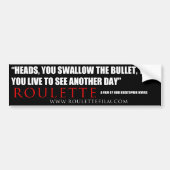 Roulette citaatsticker 2 bumpersticker (Voorkant)