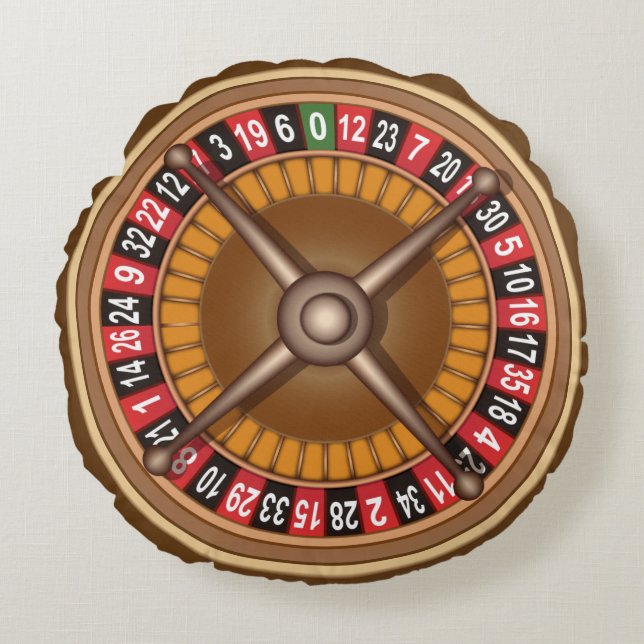 Roulette de douane van het Wiel werpen kussen (Voorkant)