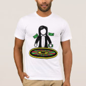 Roulette Dealer Mannen T-Shirt (Voorkant)