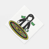 Roulette Dealer Papieren servetten (Hoek)